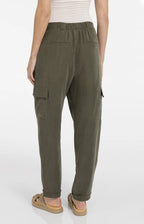 YAYA | Cargobroek Met Rechte Pijpen En Plooien Army Green
