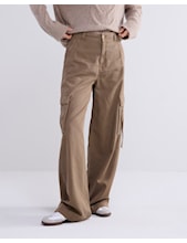 Summum | Cargo wideleg pants cavalry lyocell twill - olive - 4s2665-11904