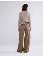 Summum | Cargo wideleg pants cavalry lyocell twill - olive - 4s2665-11904