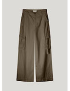 Summum | Cargo wideleg pants cavalry lyocell twill - olive - 4s2665-11904