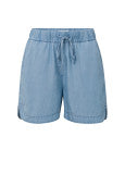 YAYA | Chambray shorts met elastische taille, zakken en trekkoord - 01-321018-404