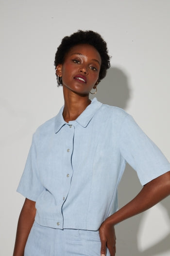 Imprevu | Mael Lyocell Shirt Light Blue