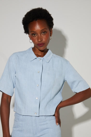 Imprevu | Mael Lyocell Shirt Light Blue