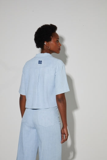 Imprevu | Mael Lyocell Shirt Light Blue