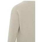Yaya |  Chenille trui met ronde hals en lange mouwen - 01-000311-401 - Silver Lining