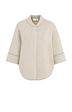 YAYA | Grofgebreid Poncho-Vest Met Ronde Zoom