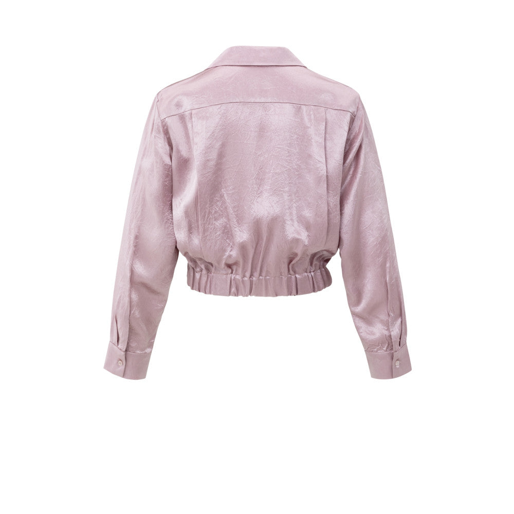YAYA | Blouse Satijn Lichtroze