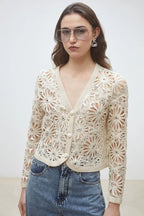 Suncoo Paris | Crochet And Sequin Cardigan