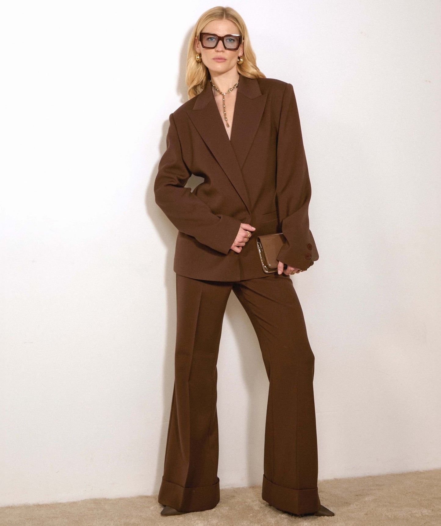 Josh V. | Deacon Oversized Blazer Dark Brown