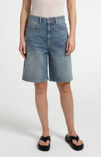 YAYA | Denim Bermuda Shorts Regular Fit Mid Blue Denim