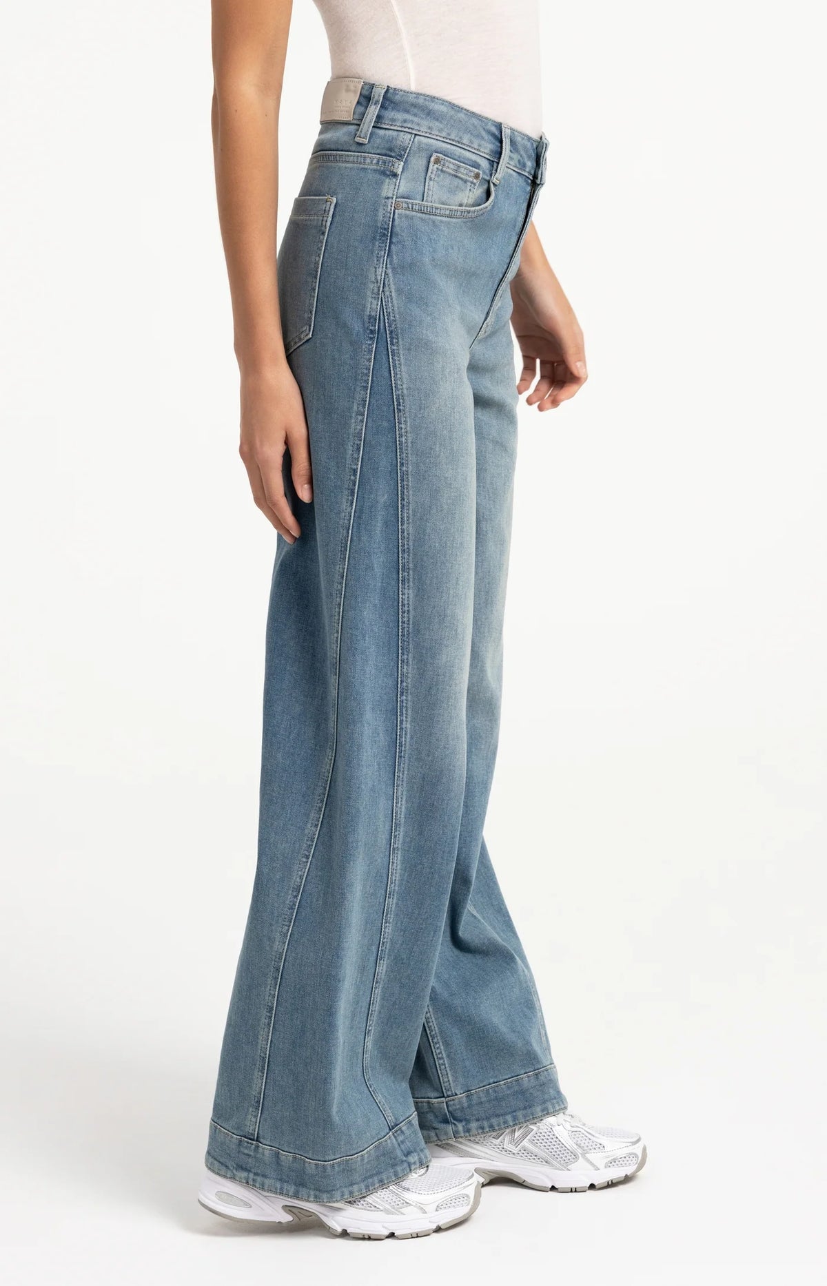 YAYA | Denim Jeans Seam Details Blue Denim