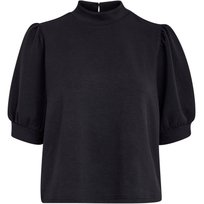 Peppercorn | Dicette Highneck 2/4 Sleeve Blouse - 9000 black - PC8203