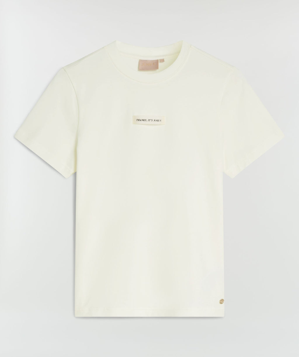 Josh V | Dorie regular fit t-shirt- off-white - JV-2506-0001
