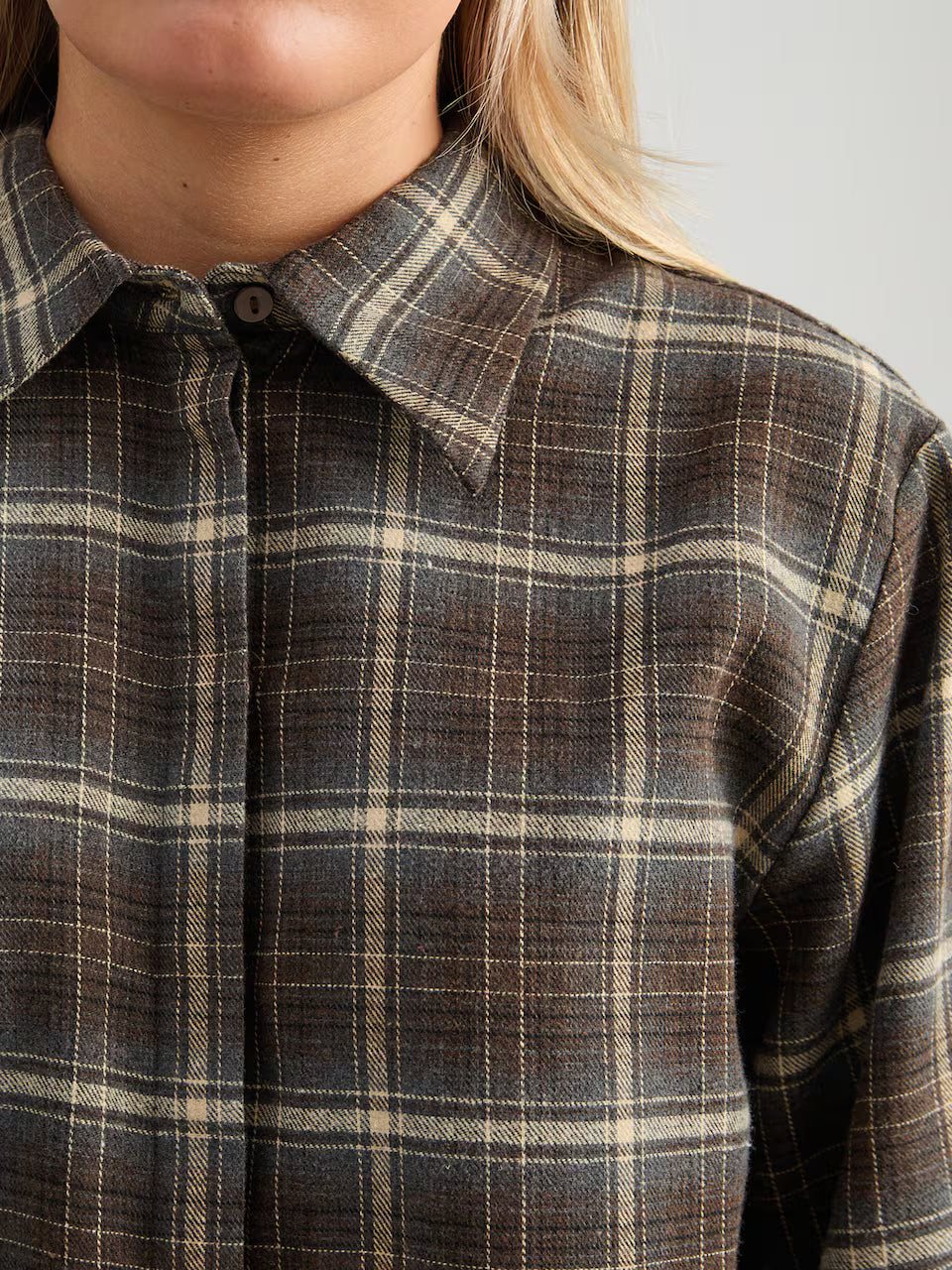Minus | Regine Shirt Tiramisu Checked