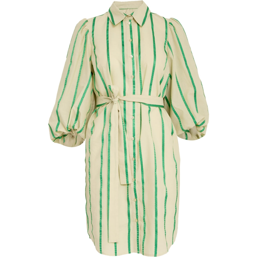 Minus | Eleni Short Dress Greenbriar Stripe
