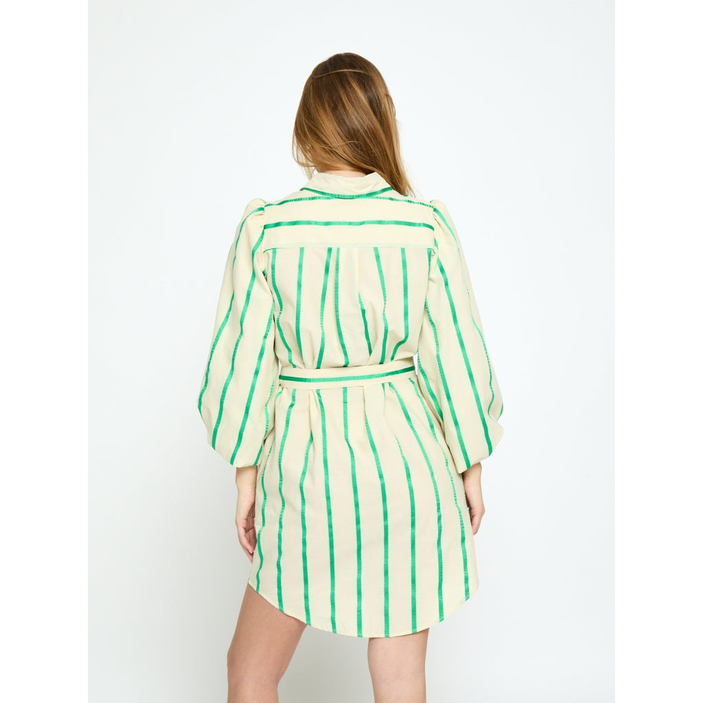Minus | Eleni Short Dress Greenbriar Stripe