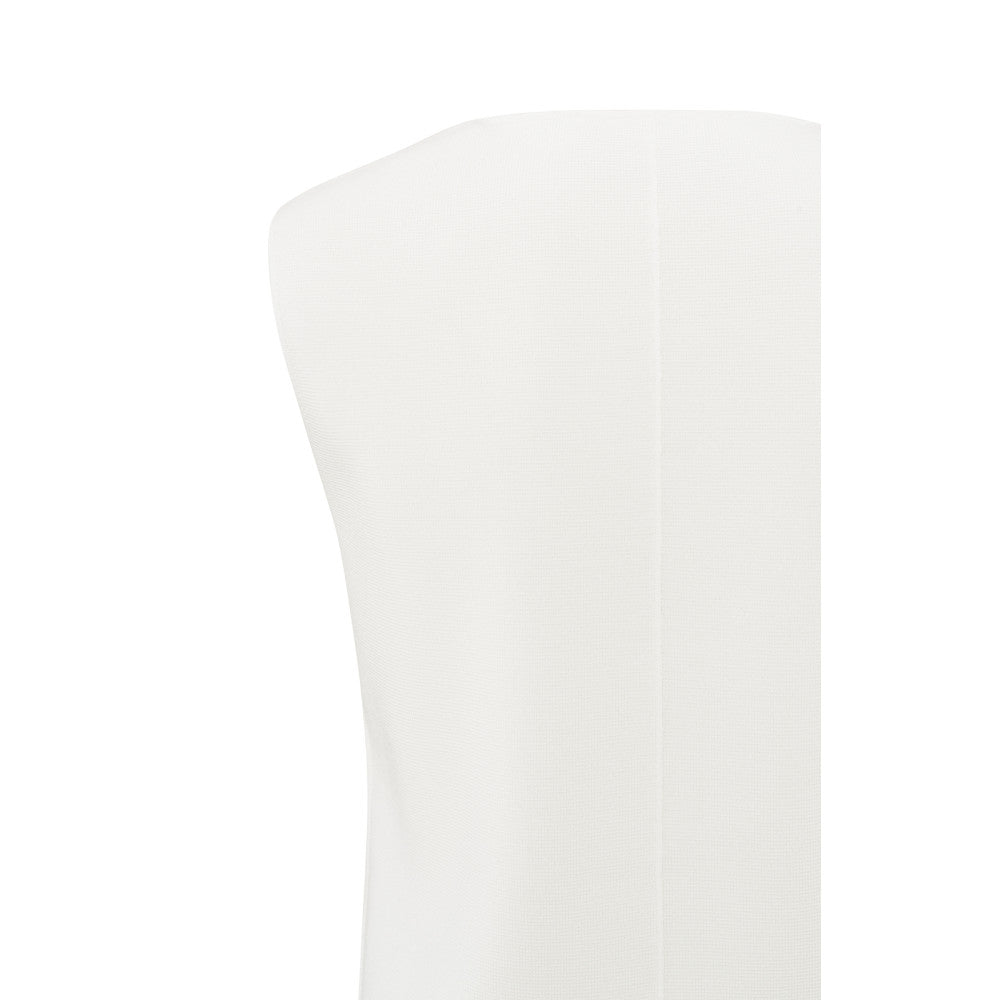 YAYA | Fijngebreid gilet met V-hals - pure white - 01-010103-504