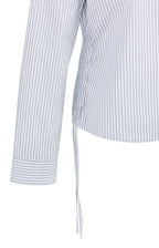 YAYA | Getailleerde Blouse Met Koordjes Aan De Zijkant Iron Grey Dessin