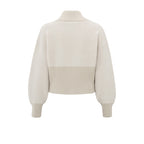 YAYA | Gebreid bombervest met ritssluiting en ribdetails - 01-010090-501