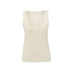 YAYA | Geribde singlet met glanzende randjes - summer sand - 01-729037-504