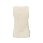 YAYA | Geribde singlet met glanzende randjes - summer sand - 01-729037-504