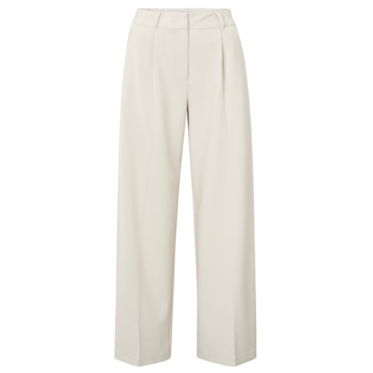 YAYA |Geweven broek met streep - soft grey - 01-301188-504