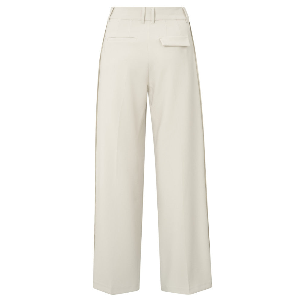 YAYA |Geweven broek met streep - soft grey - 01-301188-504