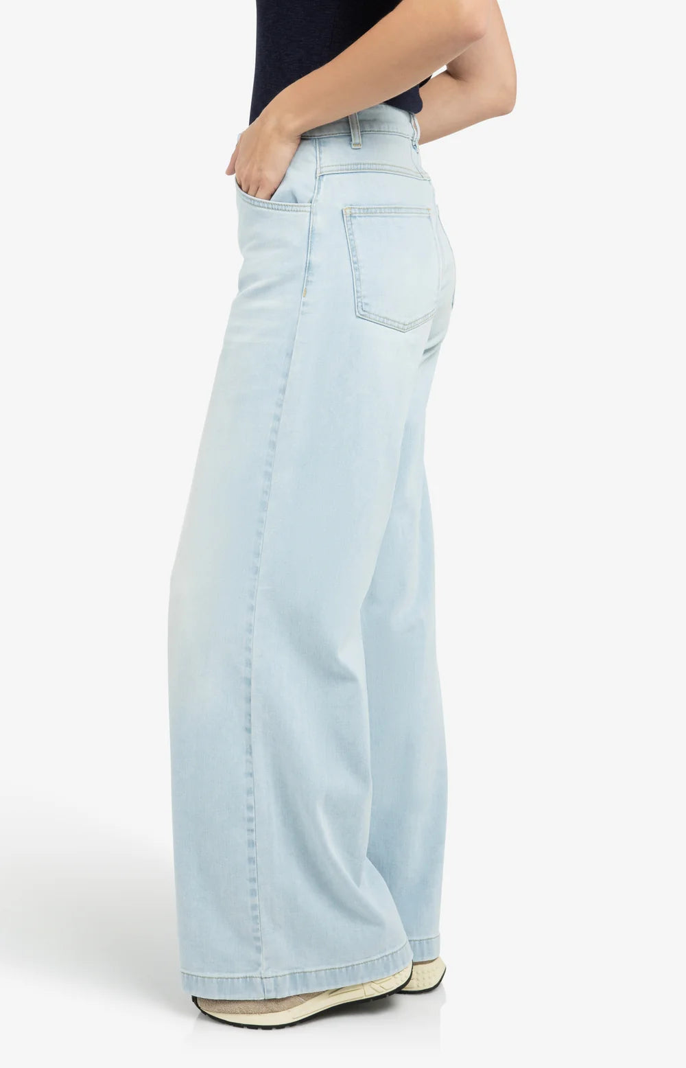 YAYA | Jeans Hoge Taille Wijde Pijpen Light Blue Denim