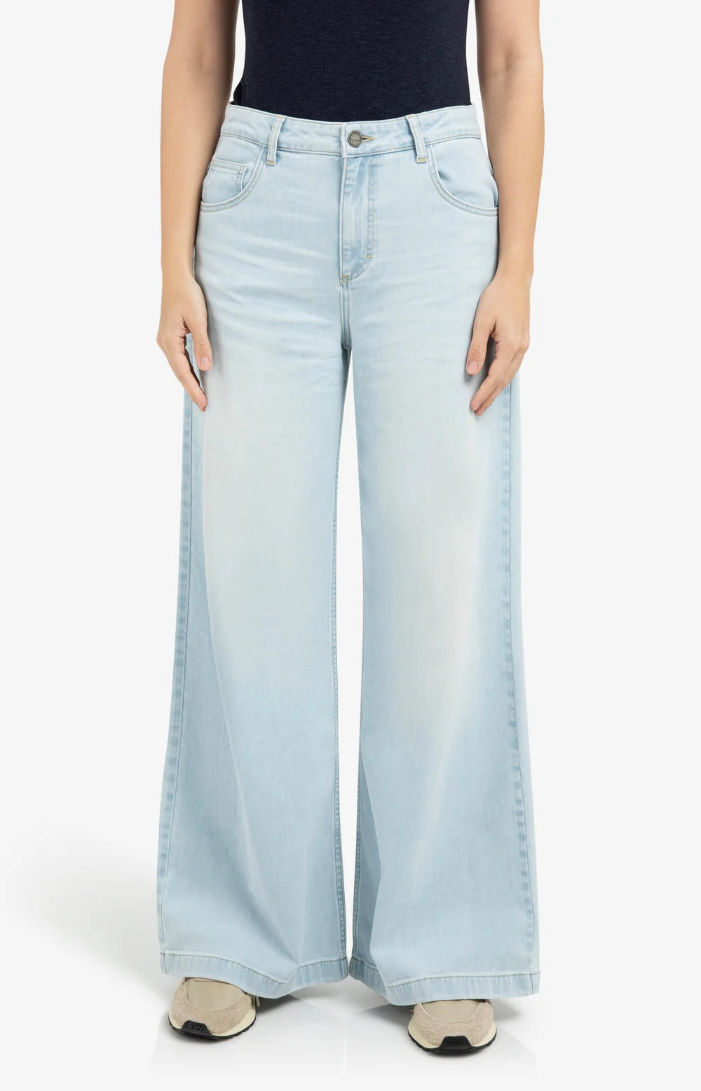 YAYA | Jeans Hoge Taille Wijde Pijpen Light Blue Denim