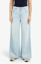 YAYA | Jeans Hoge Taille Wijde Pijpen Light Blue Denim