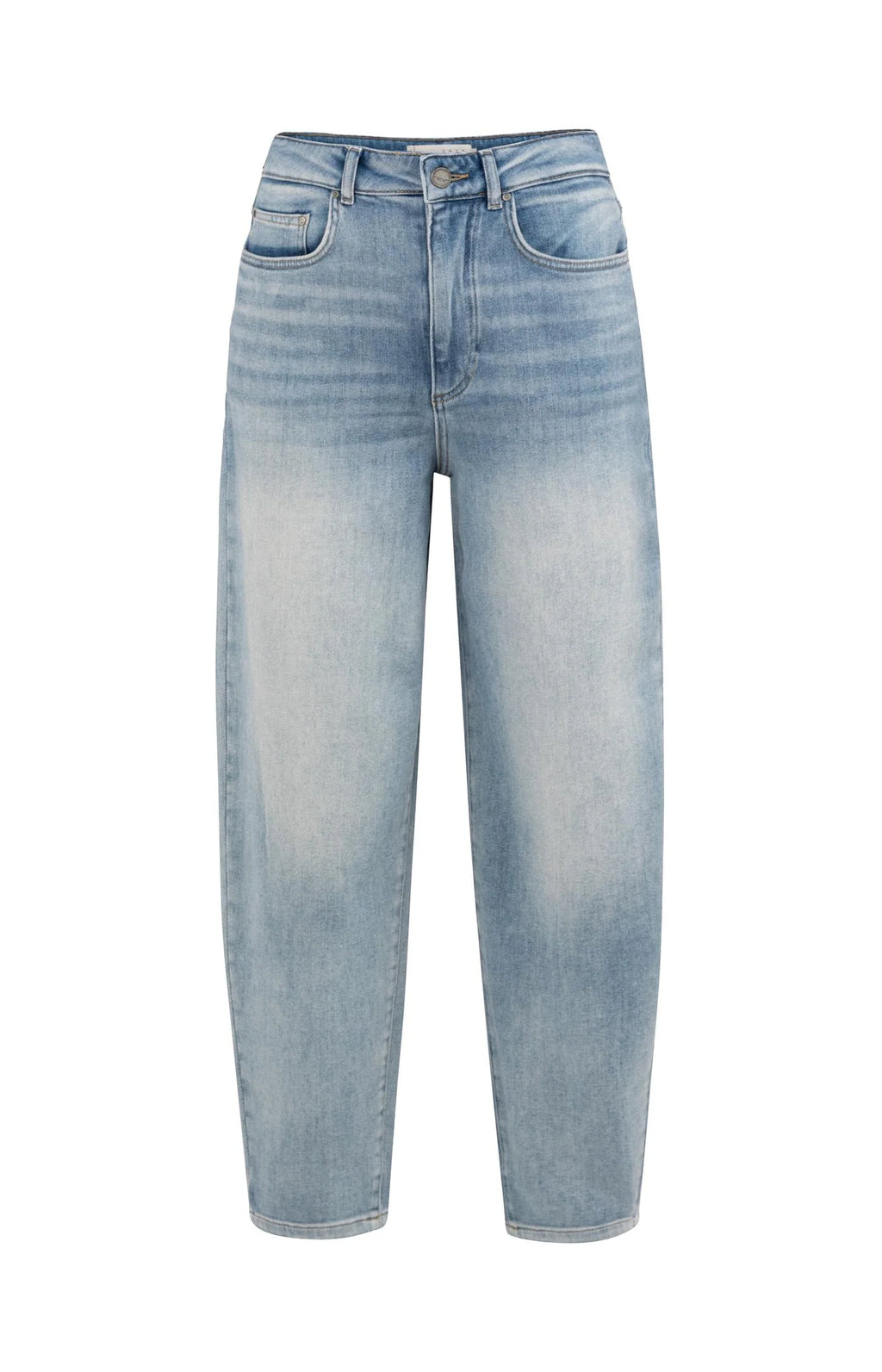 YAYA | High-Waist Jeans Met Losvallende Pasvorm En Lichte Wassing