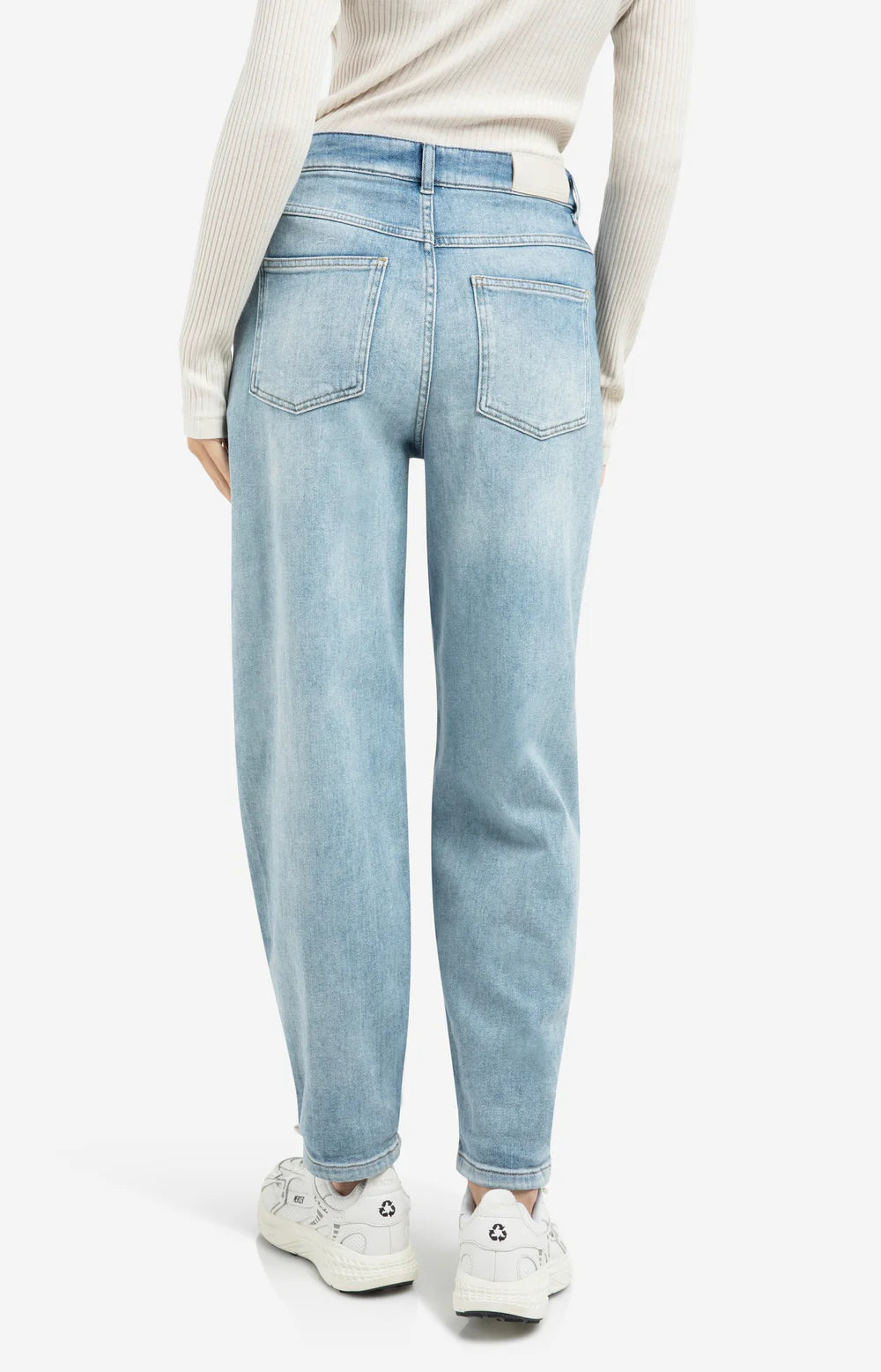 YAYA | High-Waist Jeans Met Losvallende Pasvorm En Lichte Wassing