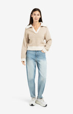 YAYA | High-Waist Jeans Met Losvallende Pasvorm En Lichte Wassing