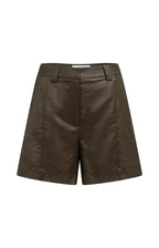 YAYA | High Waist Shorts Subtle Sheen Delicioso Brown
