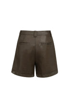 YAYA | High Waist Shorts Subtle Sheen Delicioso Brown