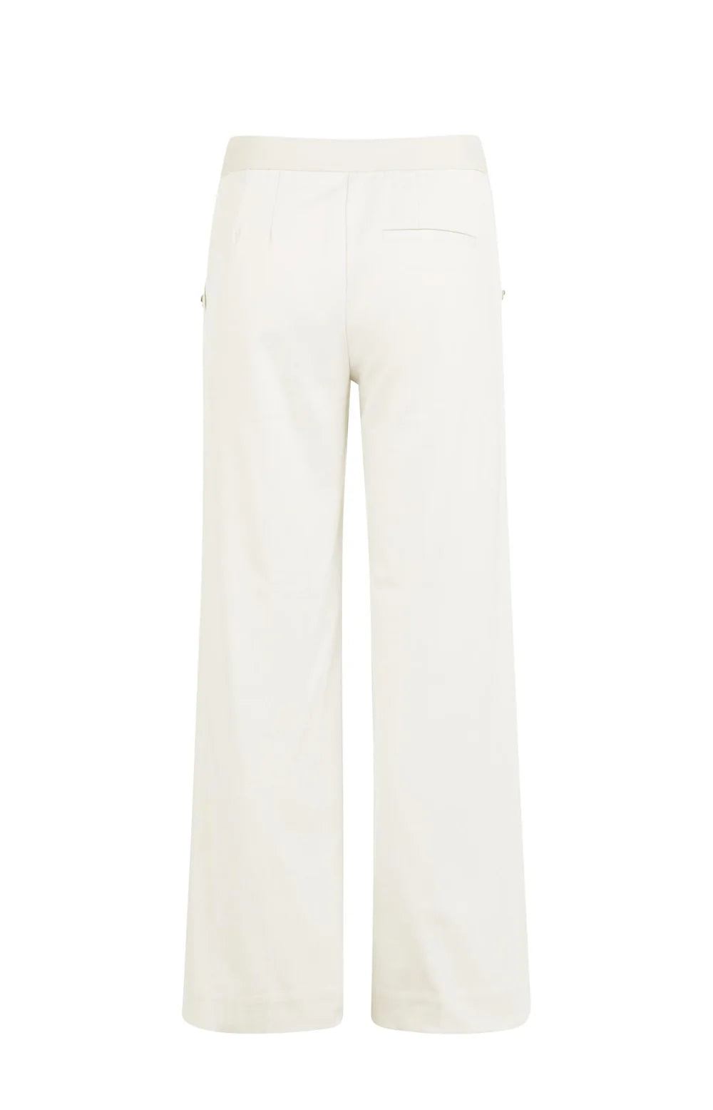 YAYA | Hoge Taille Broek Off White