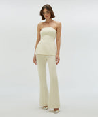 Josh V. | Ivy fitted bustier top- light ecru - JV-2503-0104