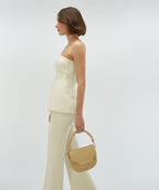 Josh V. | Ivy fitted bustier top- light ecru - JV-2503-0104