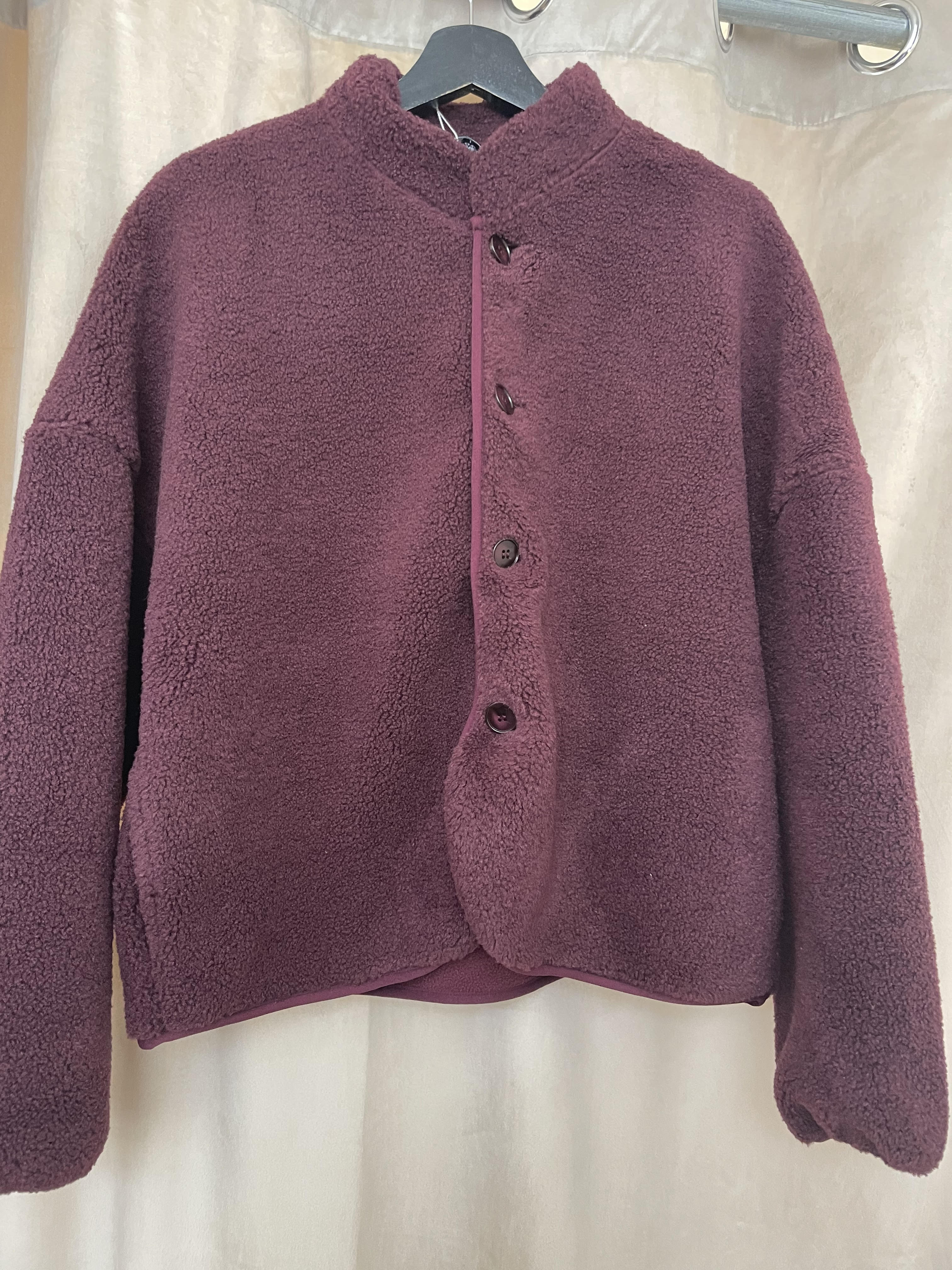 Penn & Ink N.Y | teddy jacket - aubergine W25C281