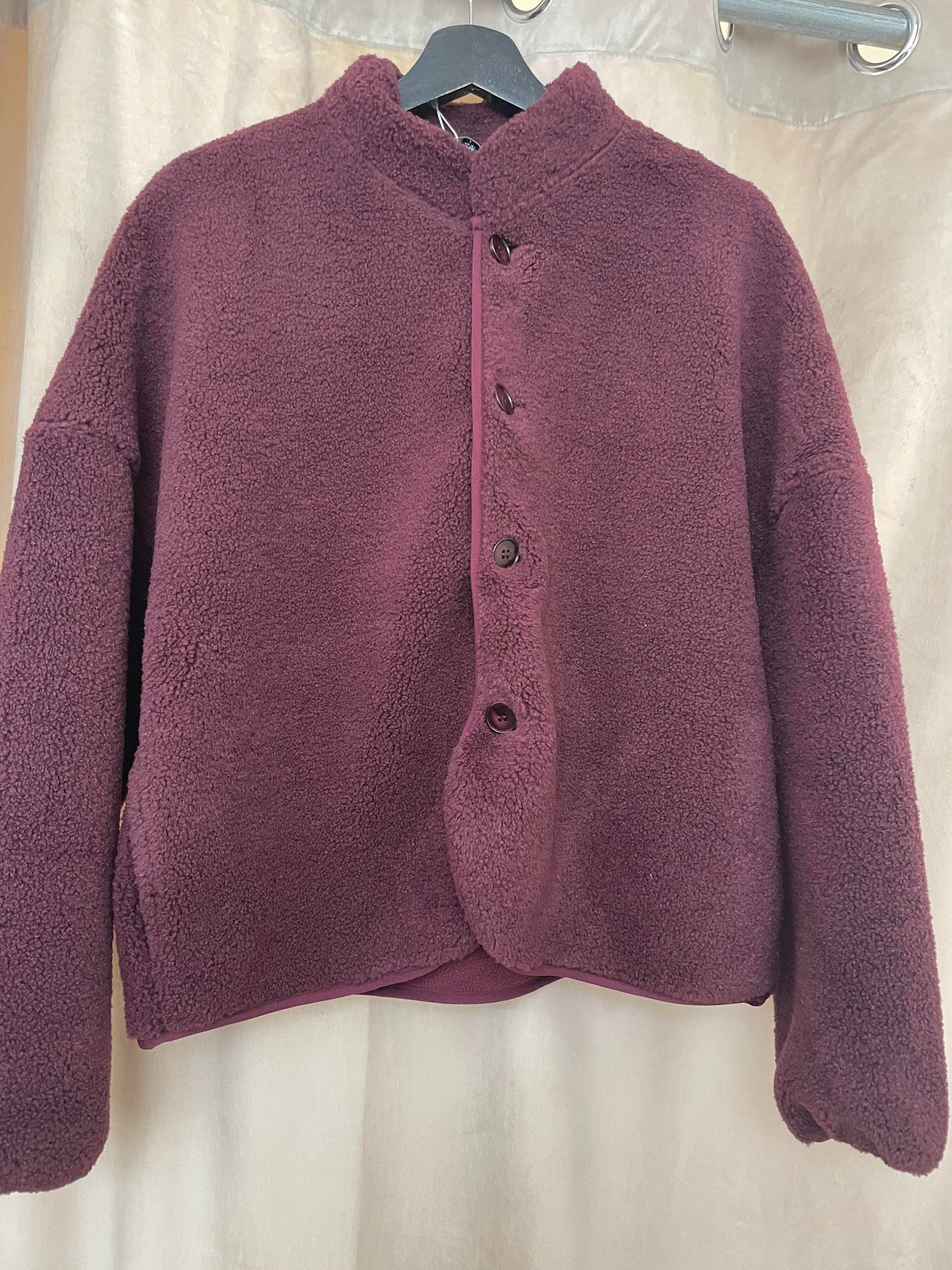 Penn & Ink N.Y | teddy jacket - aubergine W25C281