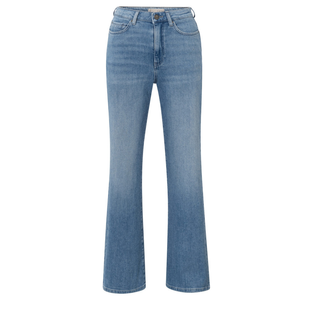 YAYA | Jeans met wijde pijpen en hoge taille (L32) - blue denim - 01-311095-502