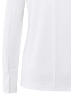 YAYA | Jersey Top Met Lange Mouwen En Geweven Manchetten Pure White