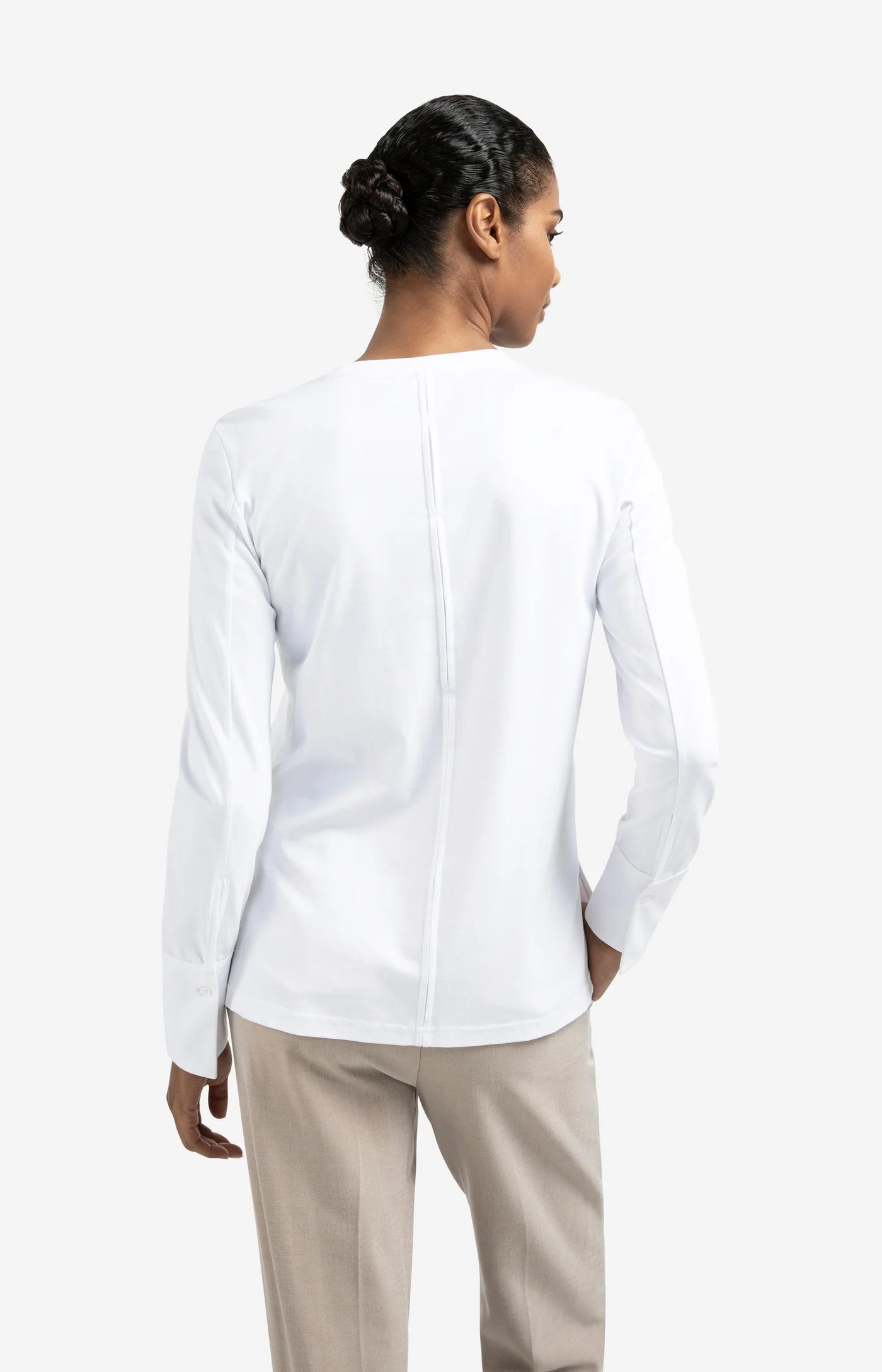YAYA | Jersey Top Pure White