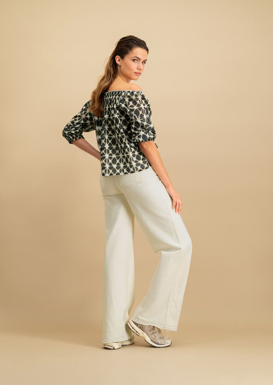 Circle of Trust | Jona wide leg denim - bone white - S25_72_