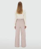 Josh V | Kate High Rise Wide Leg Pantalon Dusty Rose