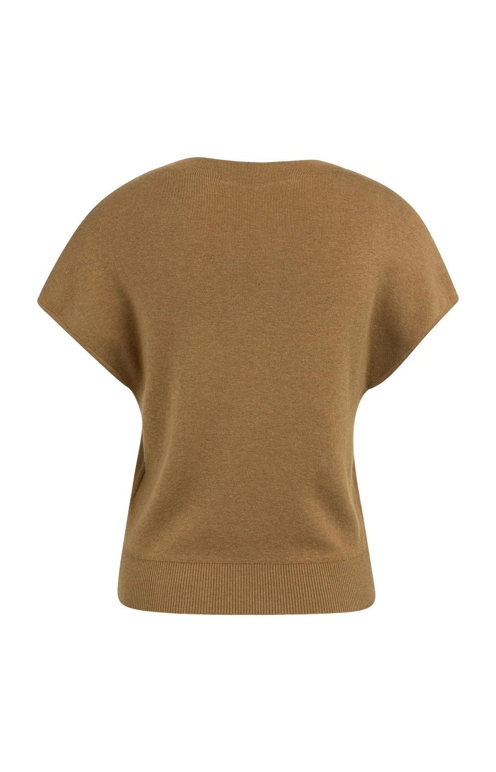YAYA | Knitted Cardigan Front Button Foxtrot Brown Melange