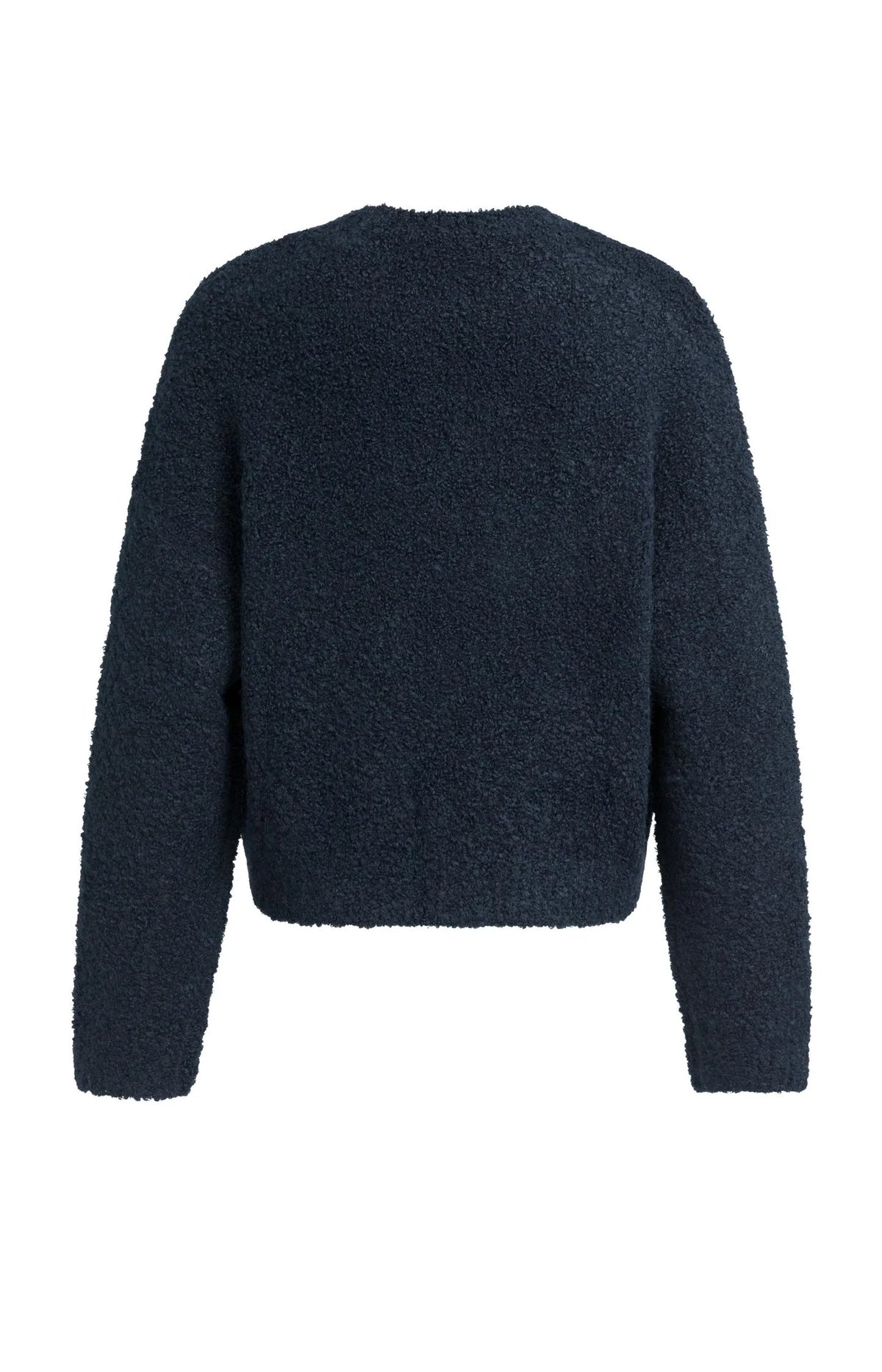 YAYA | Knitted Sweater Artwork Cat Black Dessin