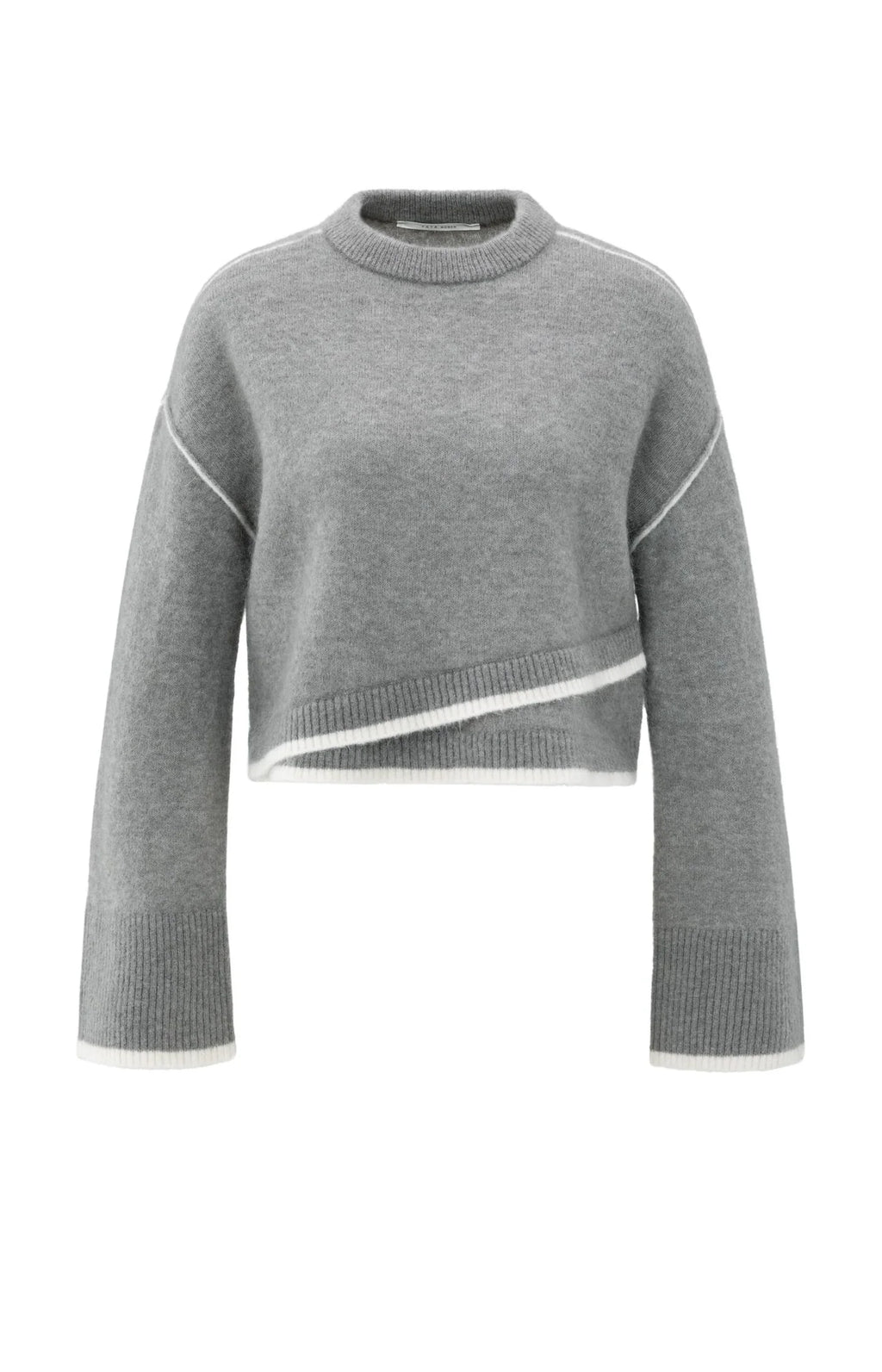 YAYA | Knitted Sweater Taupe Grey Melange