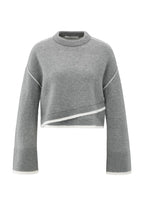 YAYA | Knitted Sweater Taupe Grey Melange