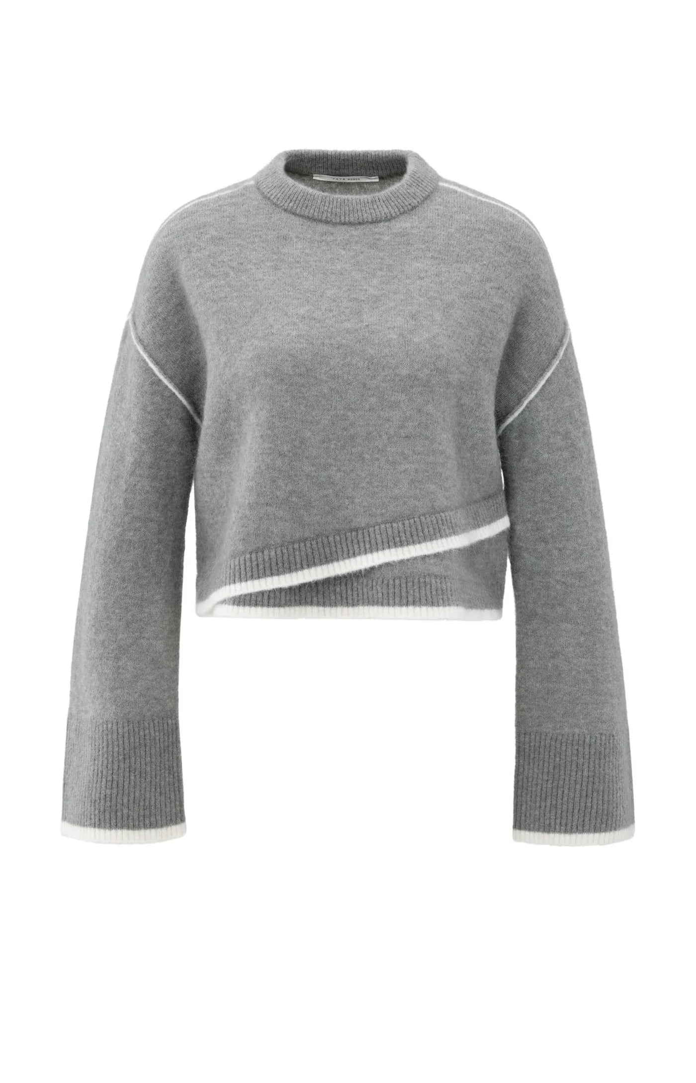 YAYA | Knitted Sweater Taupe Grey Melange
